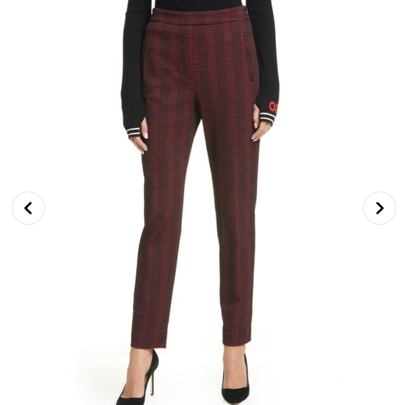 NWT Boss Hugo Boss heratige plaid wool blend Hanette slim trouser  #darkacademia - Picture 1 of 9